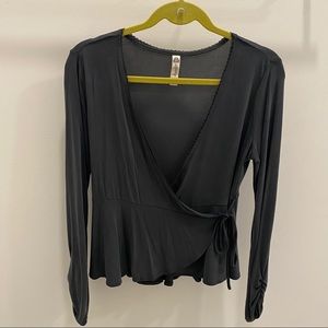 Long Sleeve Wrap Shirt